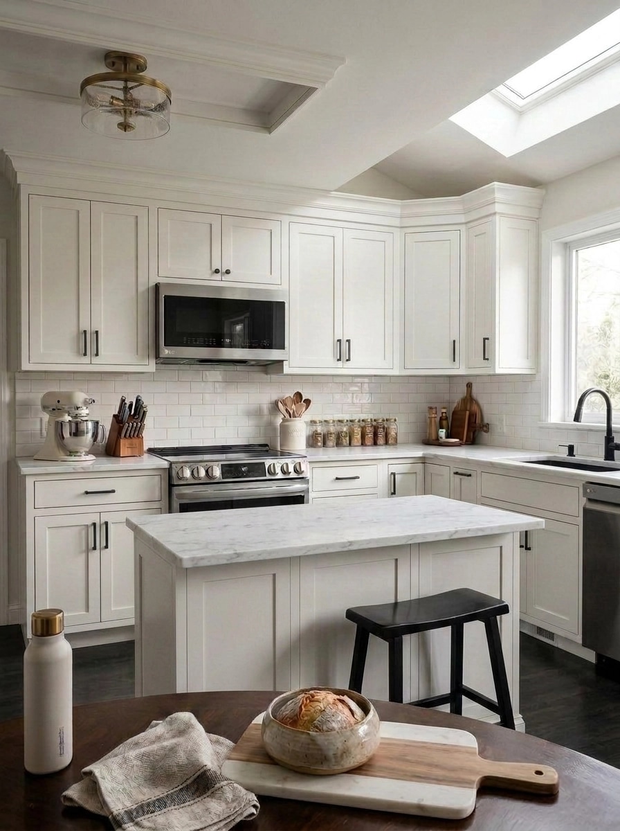 Kitchen interior in Transitional style — photo by GenRoom AI