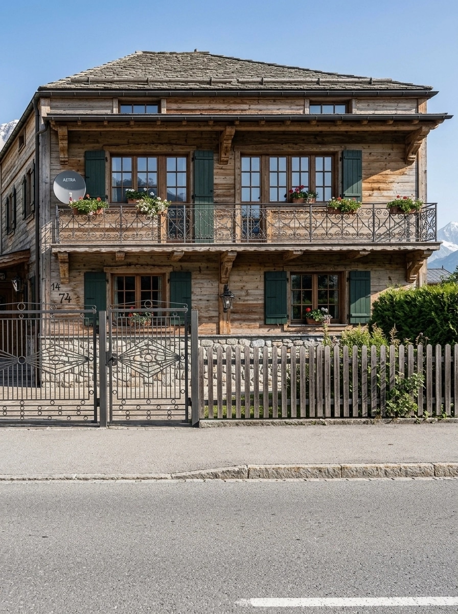 Facade design in Chalet Facade style — photo by GenRoom AI