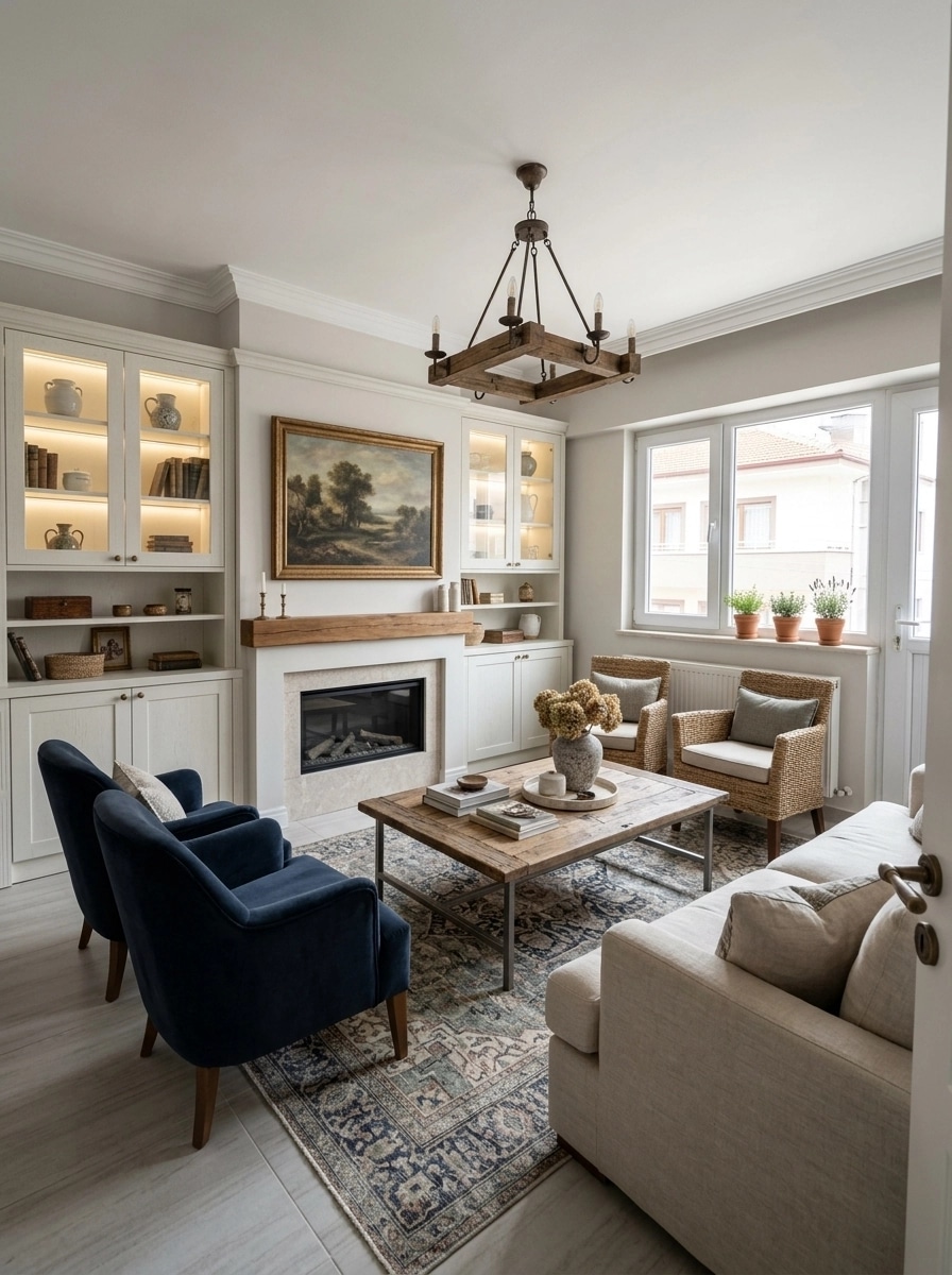 Modern Farmhouse Living Room design — interior photo by GenRoom AI
