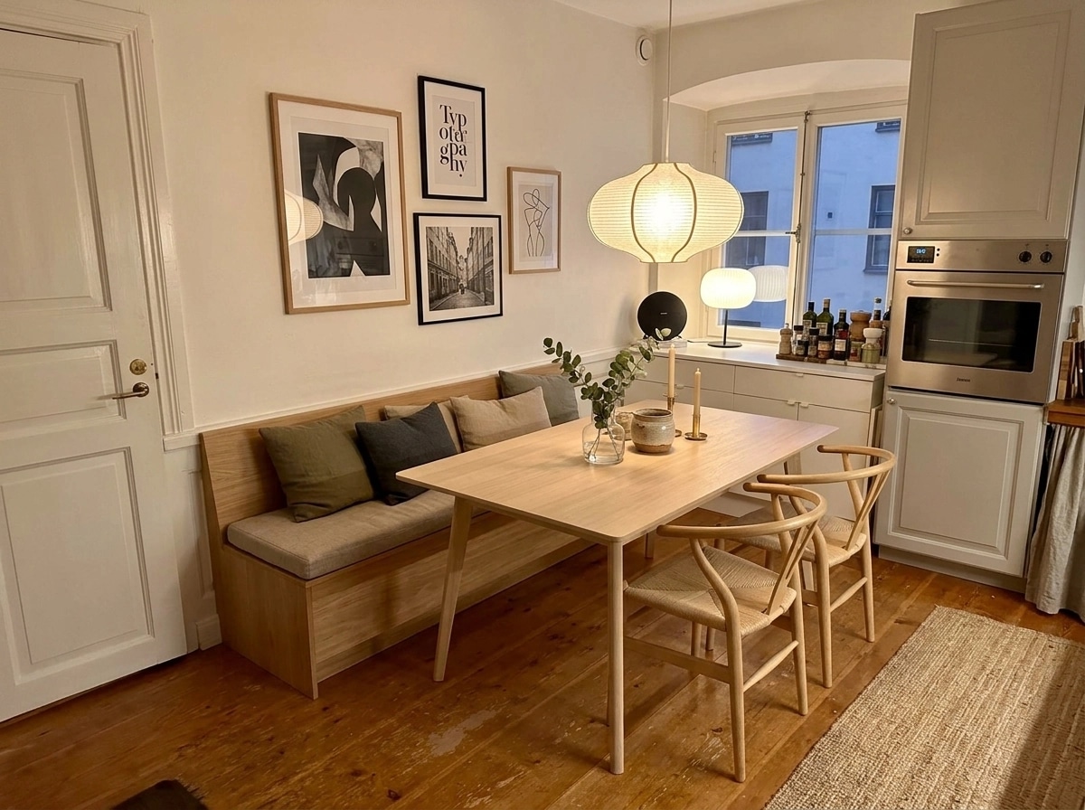 Kitchen interior in Scandinavian style — photo by GenRoom AI