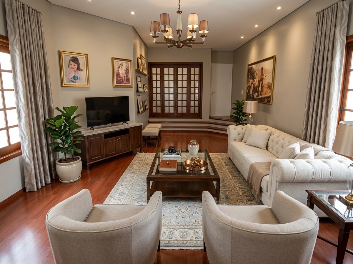 Interior design in Transitional style — Living Room by GenRoom AI