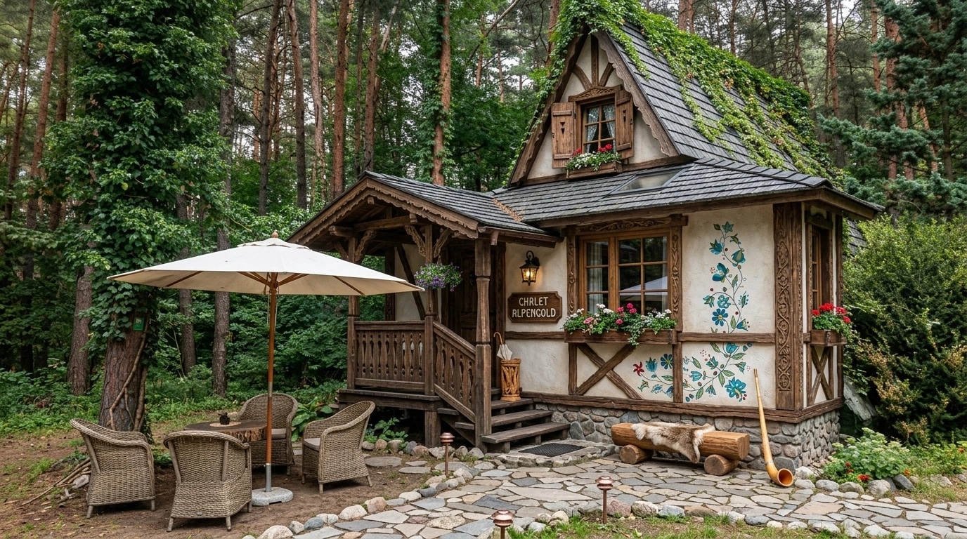 Facade design in Chalet Facade style — photo by GenRoom AI