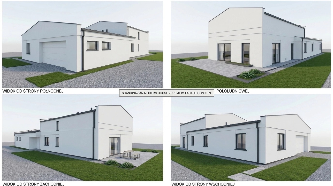 Scandinavian Facade Facade design — facade photo by GenRoom AI