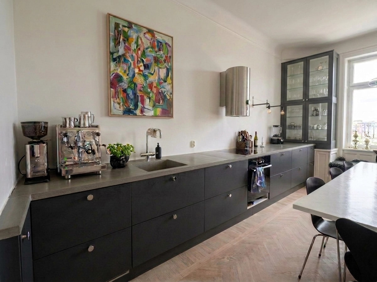 Minimalism Kitchen design — interior photo by GenRoom AI