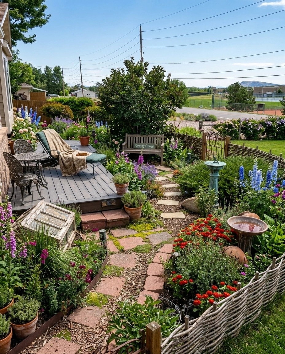 English Cottage Garden Yard design — yard photo by GenRoom AI