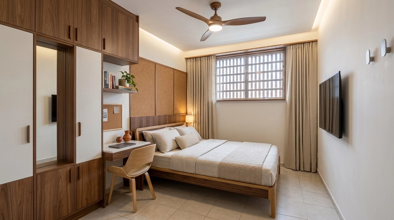 Portuguese Modern Quarto design — interior photo by GenRoom AI