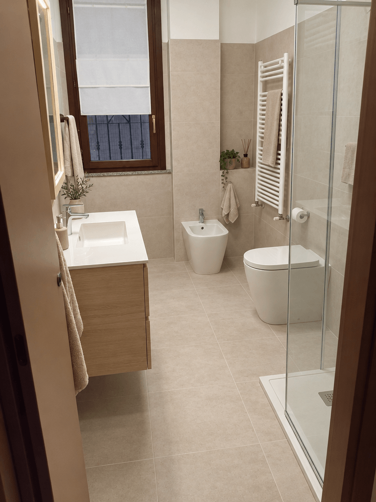 Interior design in Scandinavian style — Bathroom by GenRoom AI