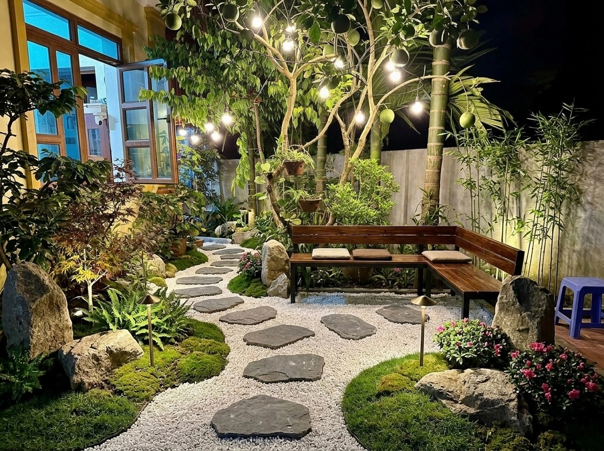 Japanese Garden Yard design — yard photo by GenRoom AI