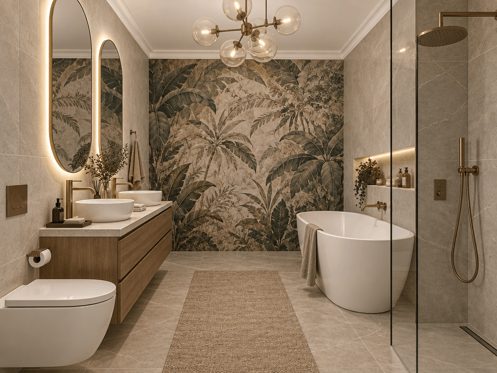 Interior design in Contemporary style — Bathroom by GenRoom AI