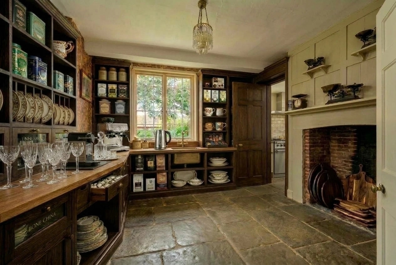 Design de interiores em estilo British — pantry por GenRoom AI