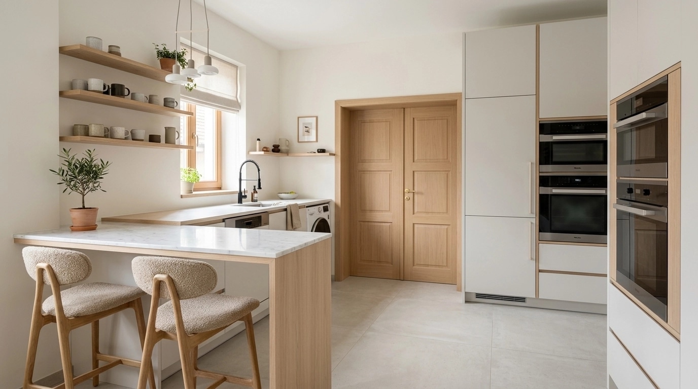 Scandinavian Kitchen design — interior photo by GenRoom AI