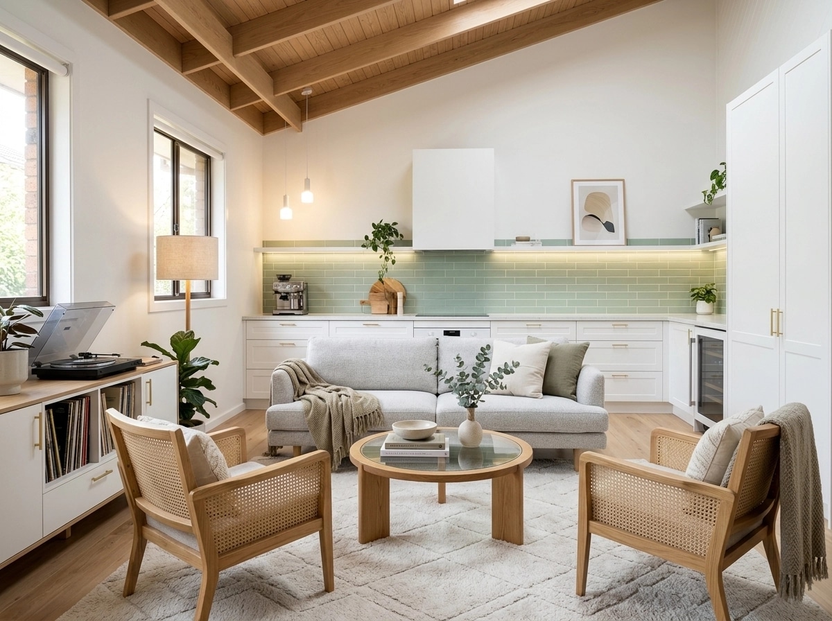 Scandinavian Living Room design — interior photo by GenRoom AI