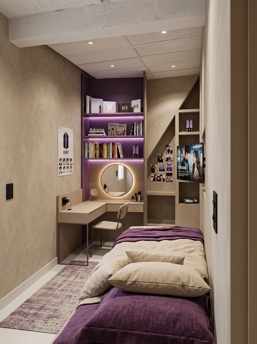 Blacktec Bedroom design — interior photo by GenRoom AI