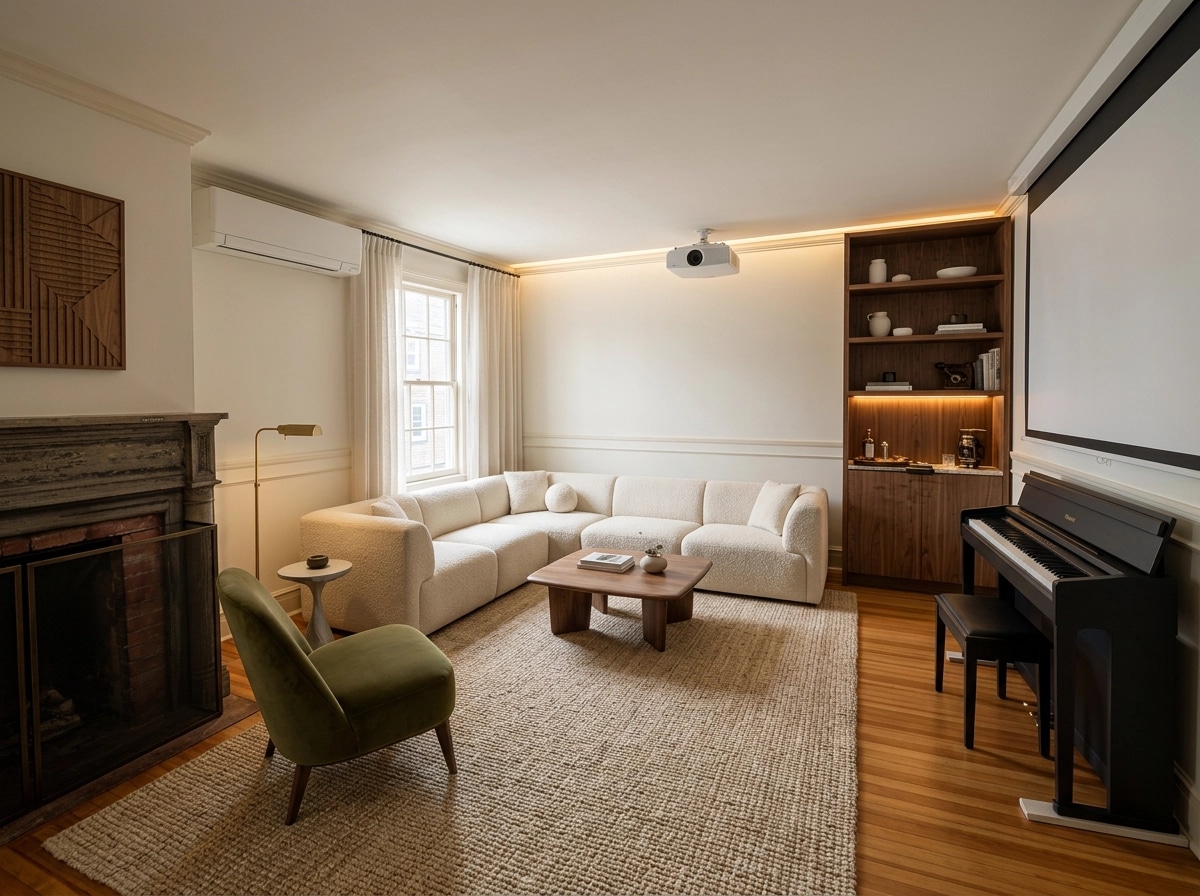 Minimalism Living Room design — interior photo by GenRoom AI