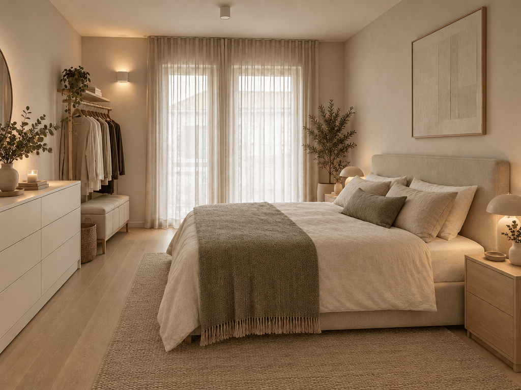Interior design in Minimalism style — Bedroom by GenRoom AI