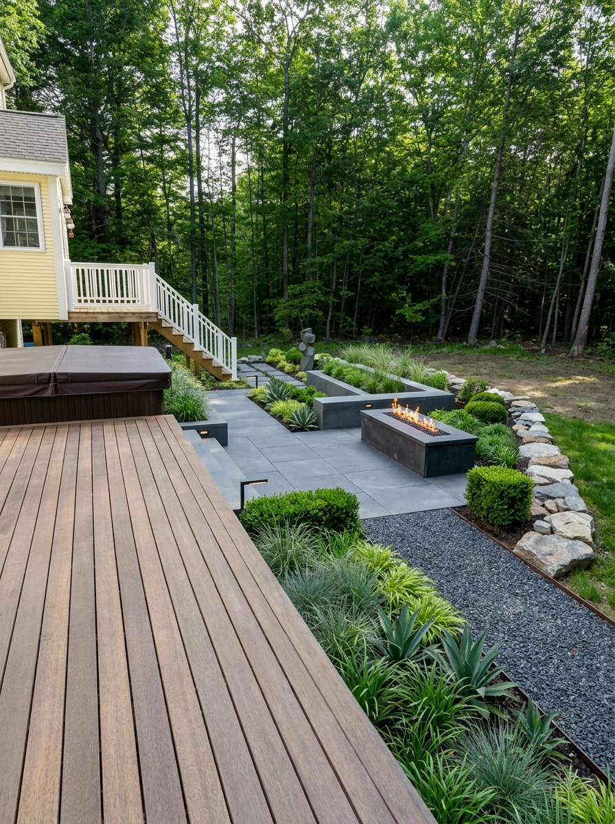 Landscape design in Contemporary Yard style — Yard by GenRoom AI