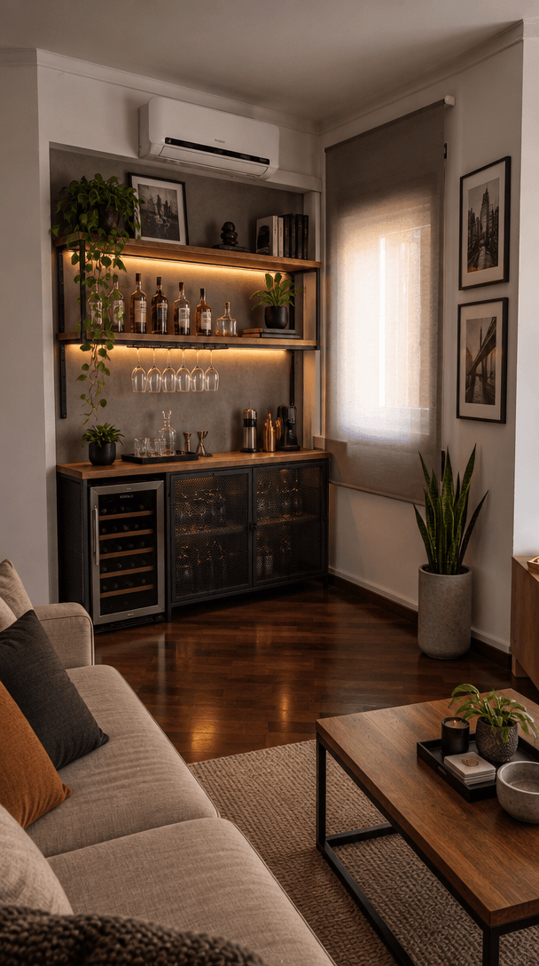 Design de interiores em estilo Loft / Industrial — Sala de Estar por GenRoom AI