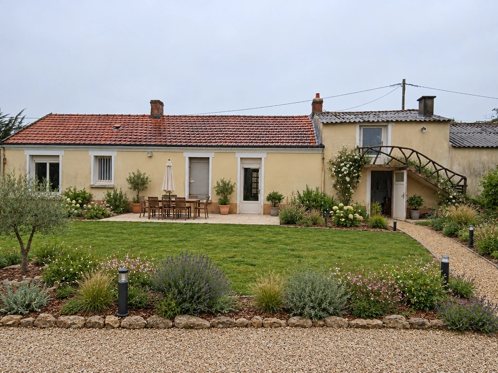 Landscape design in Eco Natural Garden style — Yard by GenRoom AI