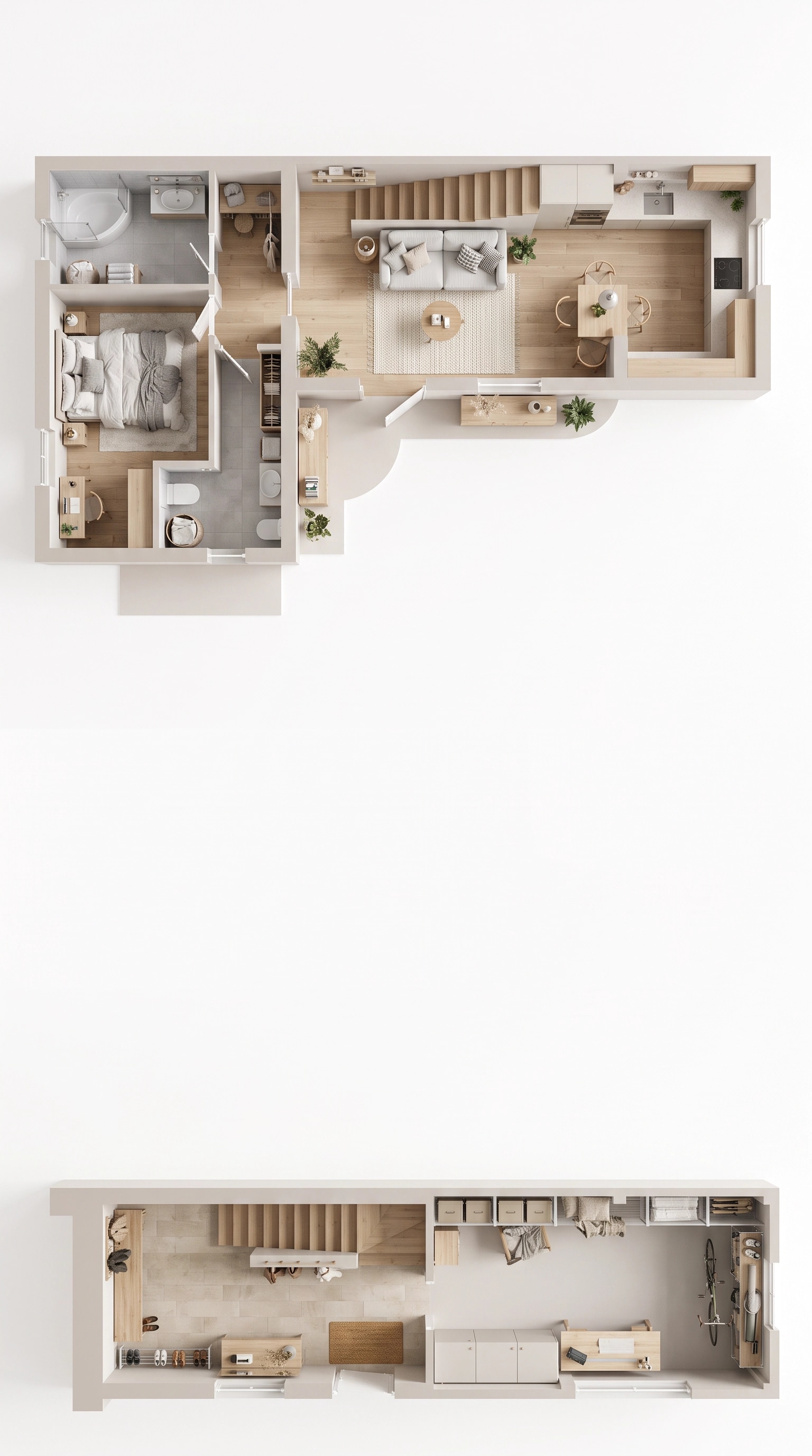 Interior design in Scandinavian style — Living Room by GenRoom AI