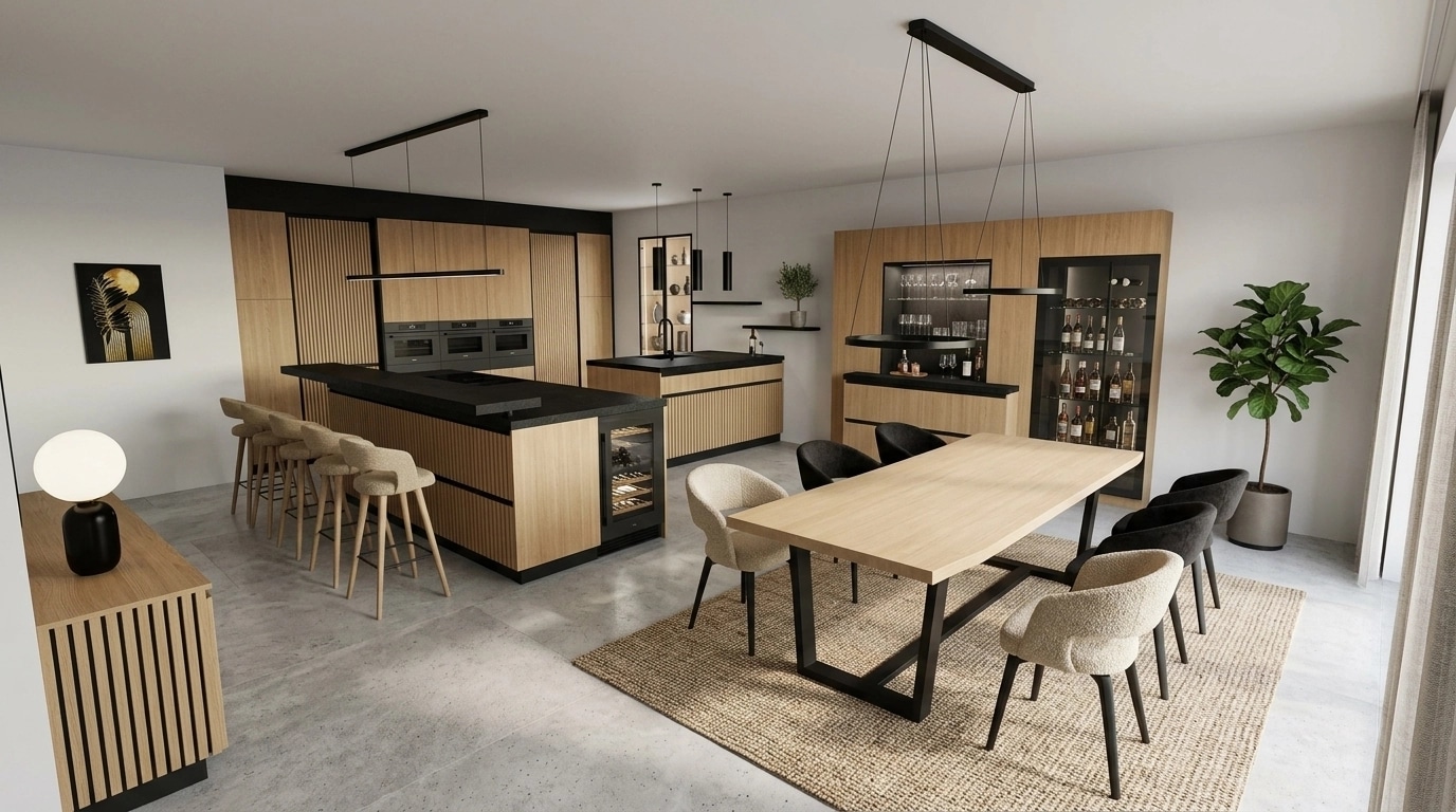 Kitchen interior in no_style style — photo by GenRoom AI