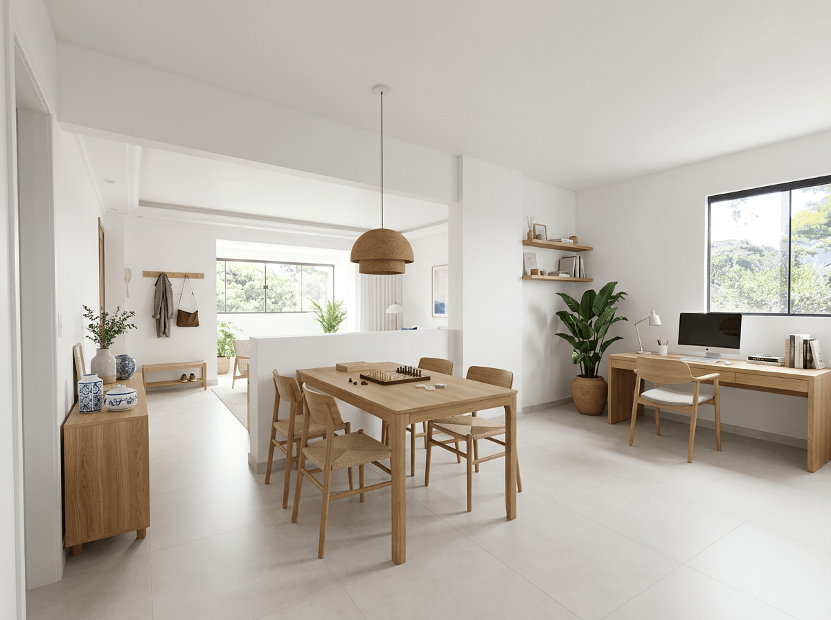 Interior design in Portuguese Modern style — Hallway by GenRoom AI