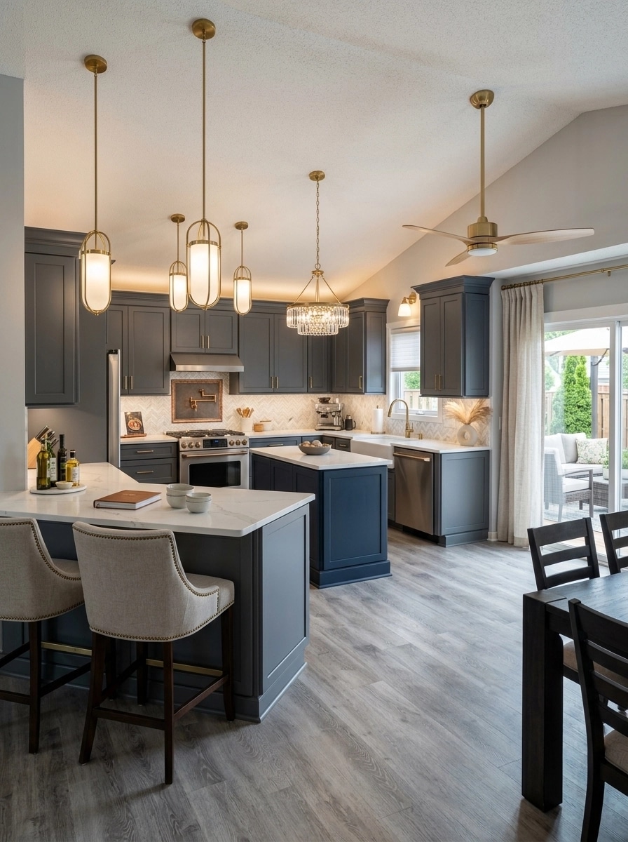 Interior design in Transitional style — Kitchen by GenRoom AI