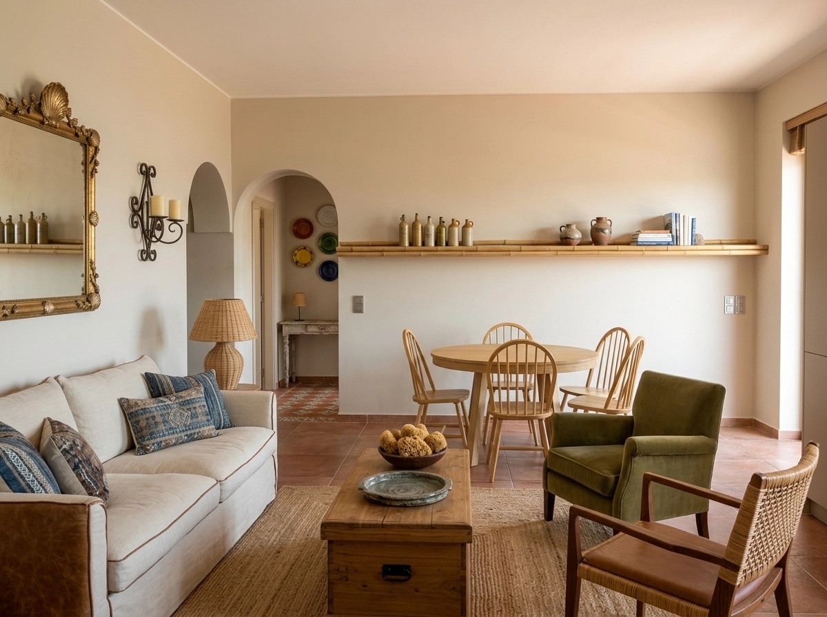 Interior design in Mediterranean style — Living Room by GenRoom AI