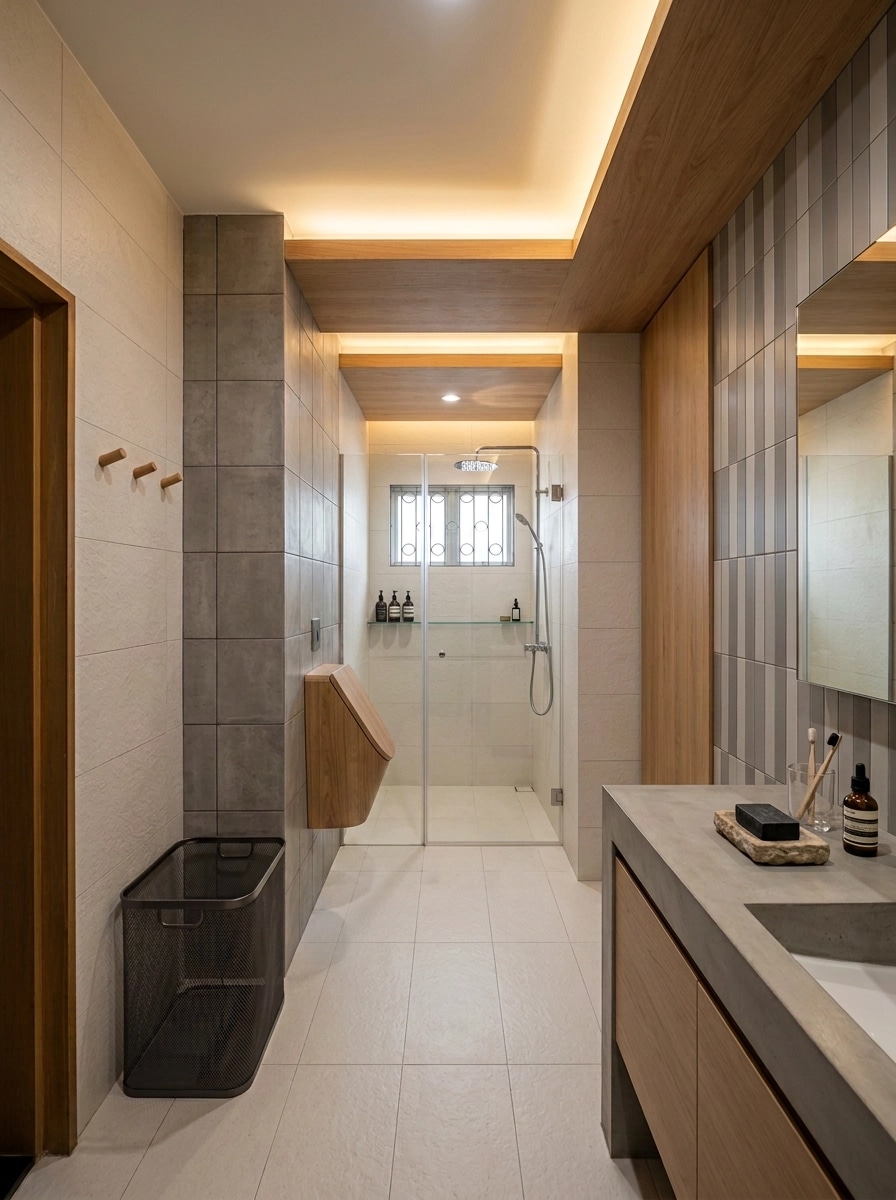 Contemporary Bathroom design — interior photo by GenRoom AI