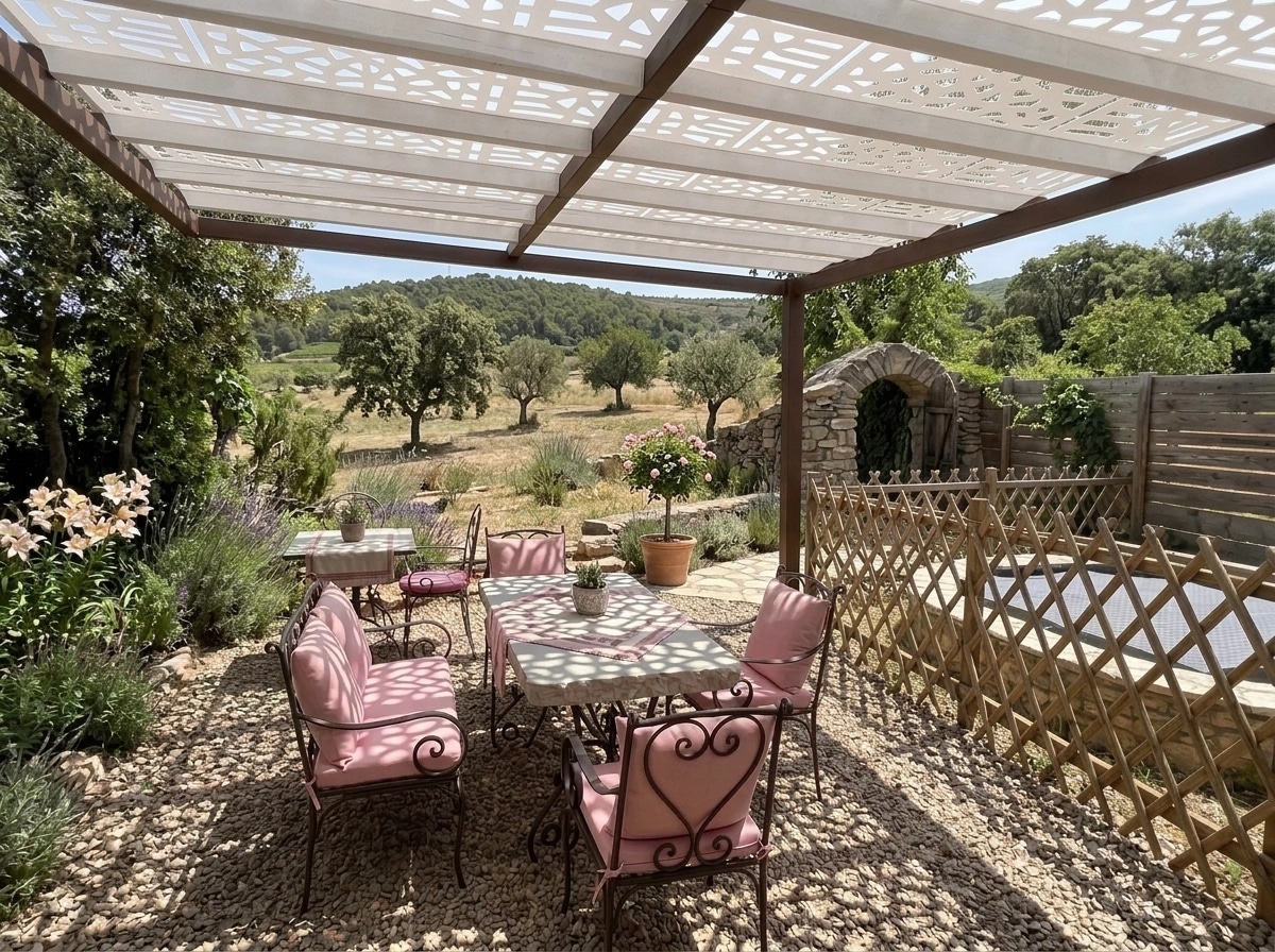 Country Rustic Garden Jardín design — yard photo by GenRoom AI