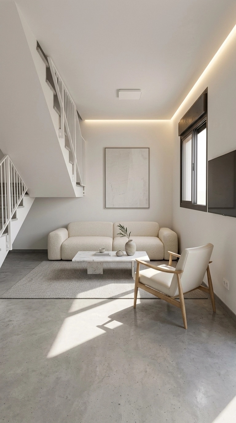 Minimalism Living Room design — interior photo by GenRoom AI