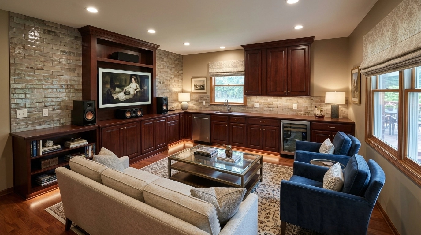 Interior design in Transitional style — Living Room by GenRoom AI