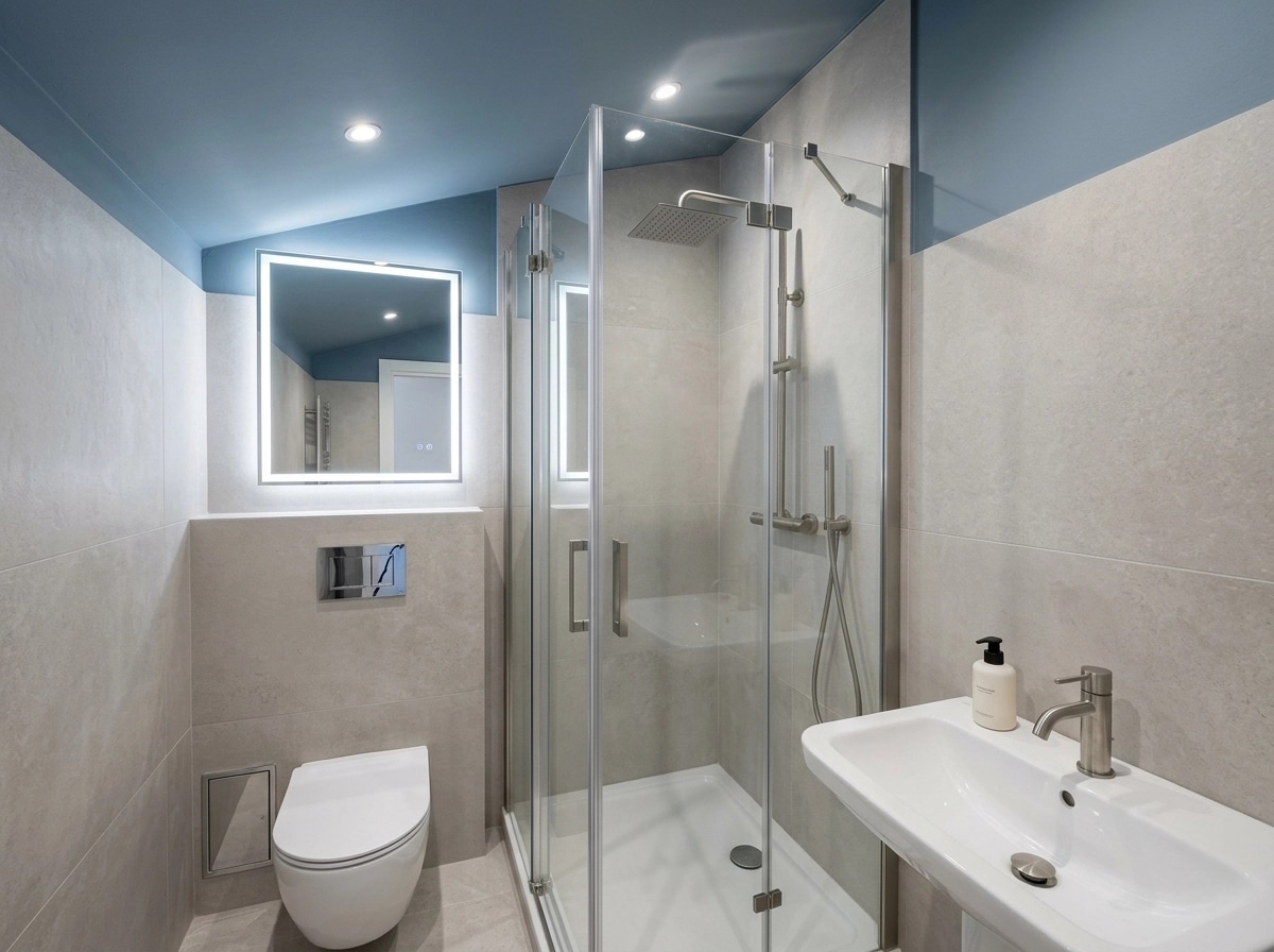 Bathroom interior in no_style style — photo by GenRoom AI