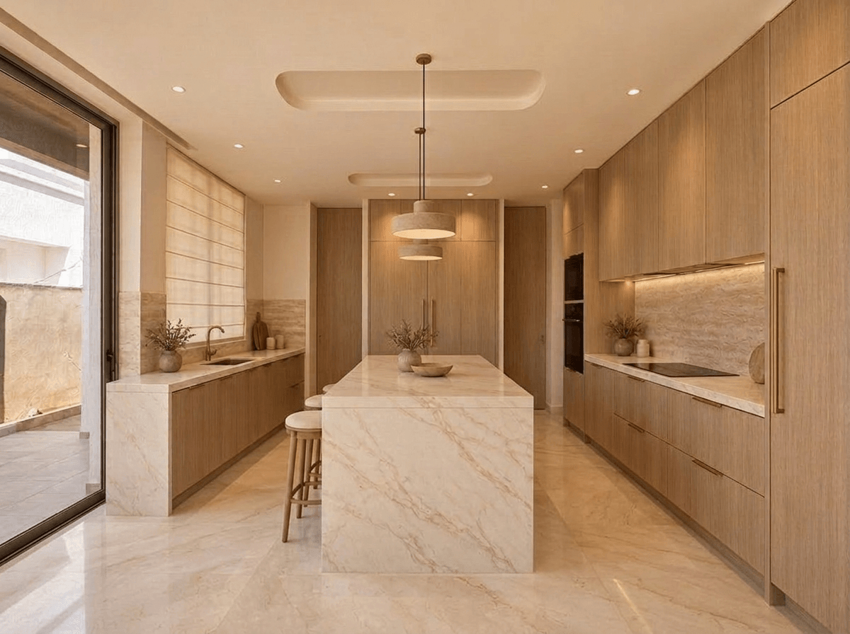 Minimalism Kitchen design — interior photo by GenRoom AI