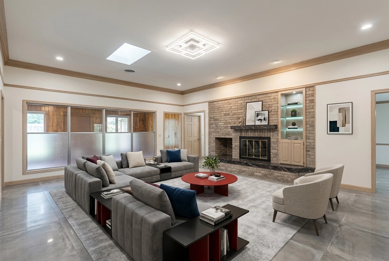 Interior design in Contemporary style — Living Room by GenRoom AI