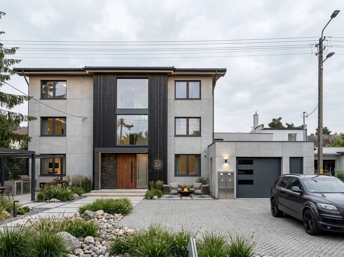 Contemporary Facade Facade design — facade photo by GenRoom AI