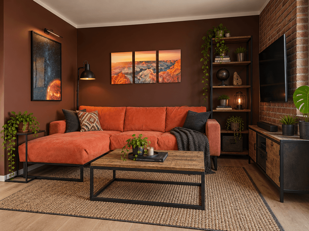 Interior design in Loft / Industrial style — Living Room by GenRoom AI