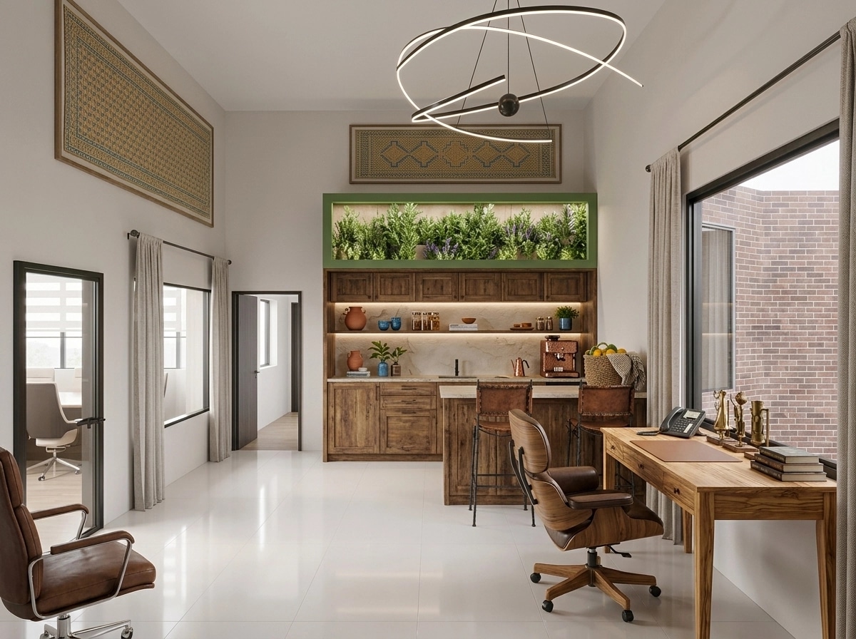 Interior design in Mediterranean style — Office by GenRoom AI