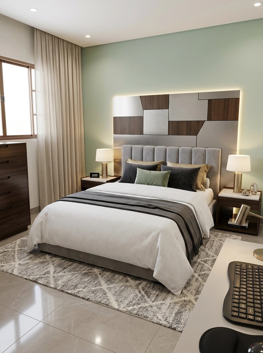Contemporary Bedroom design — interior photo by GenRoom AI