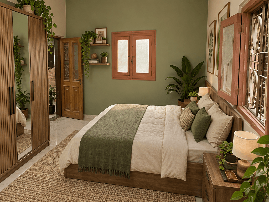 Design d'intérieur en style Biophilic — Chambre par GenRoom AI