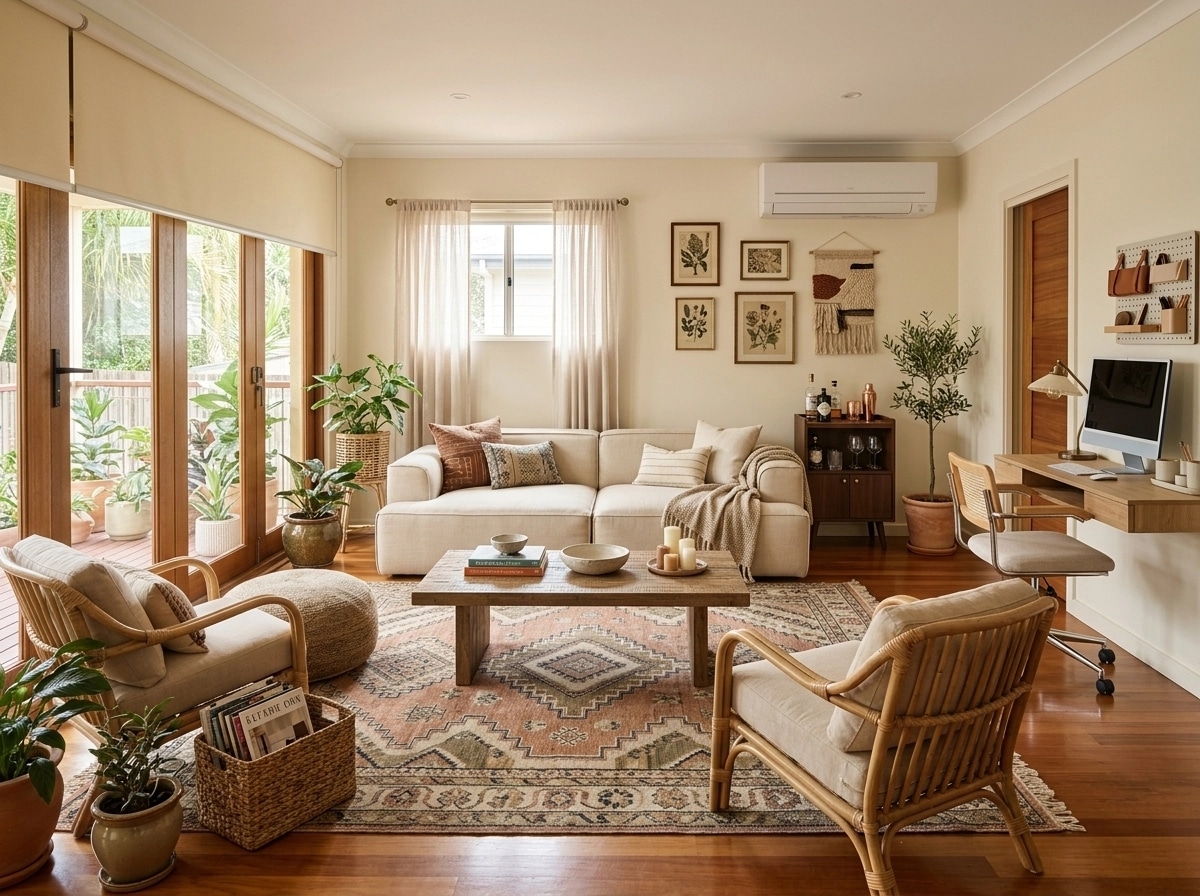 Interior design in Bohemian style — Living Room by GenRoom AI