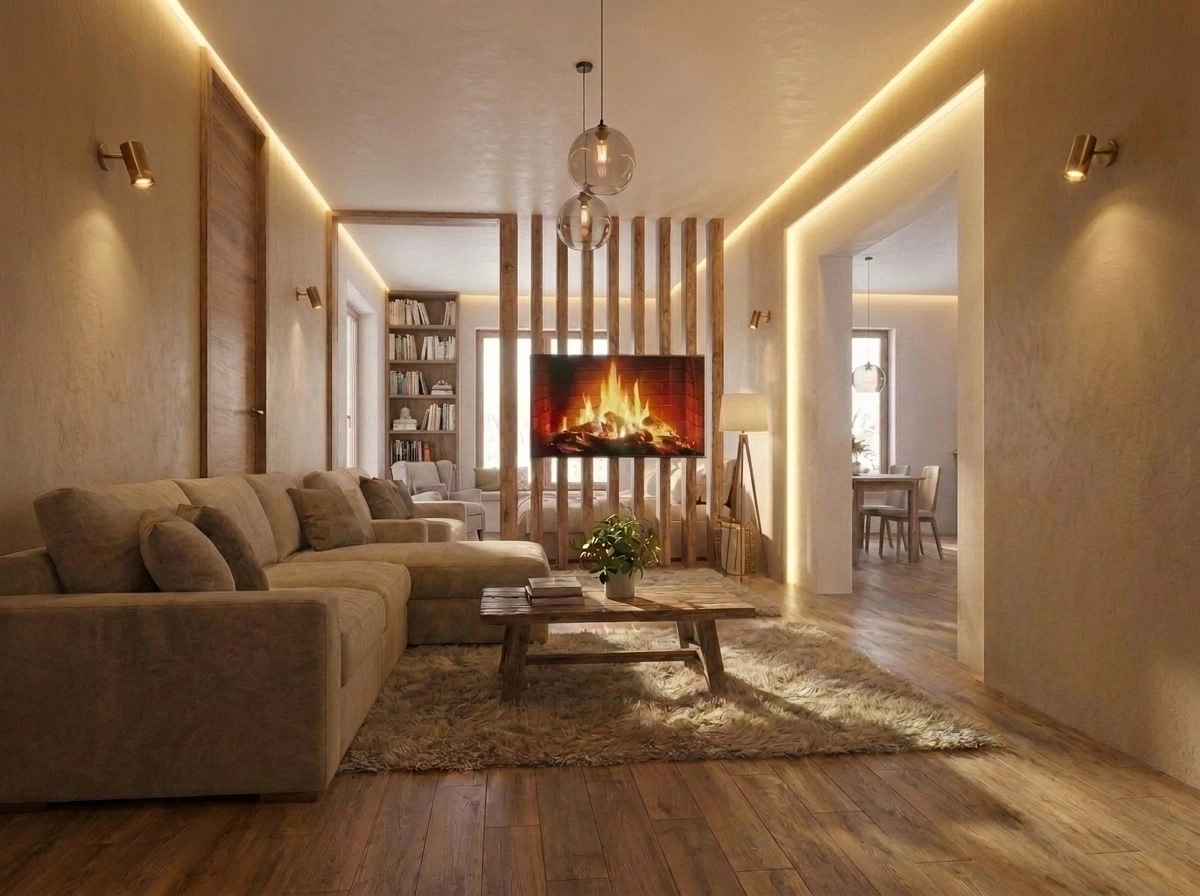 Interior design in Coastal / Hamptons style — Living Room by GenRoom AI