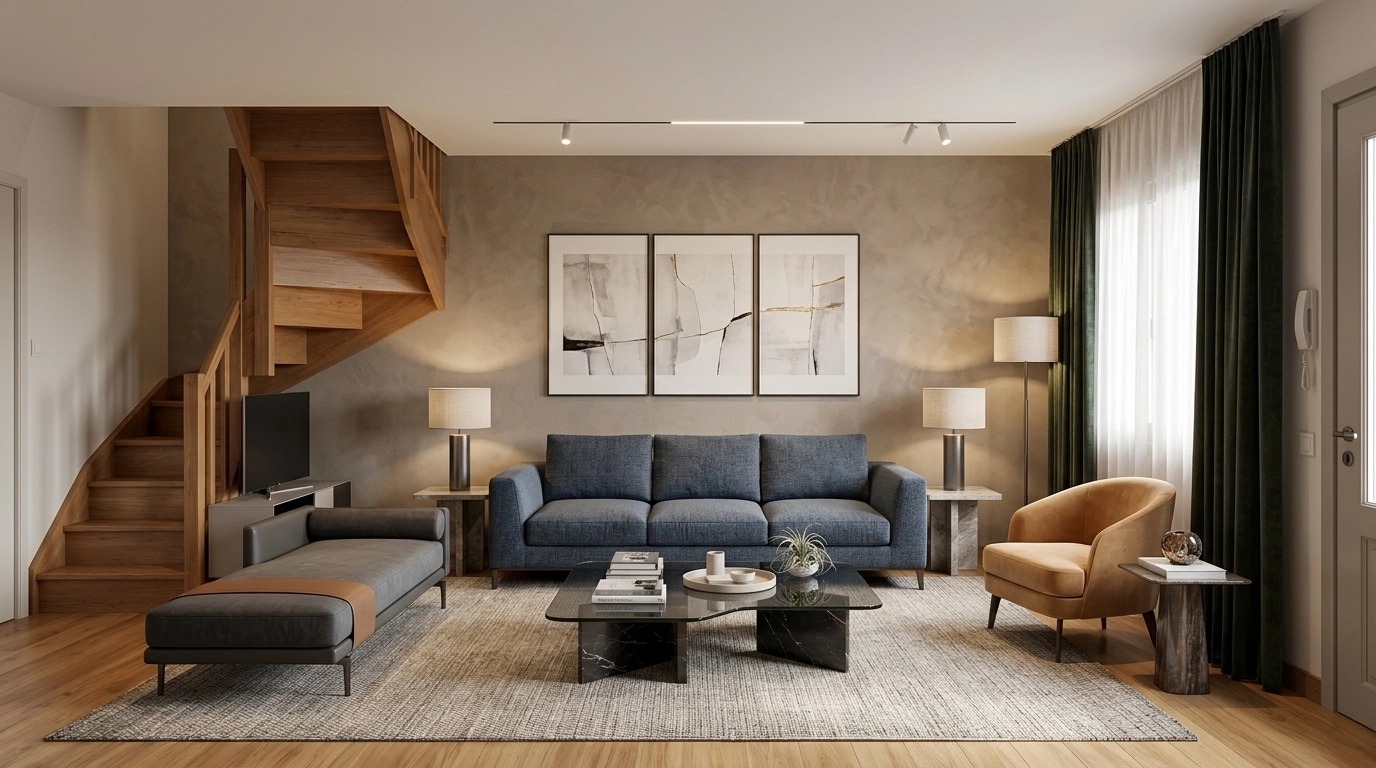 Interior design in Contemporary style — Living Room by GenRoom AI
