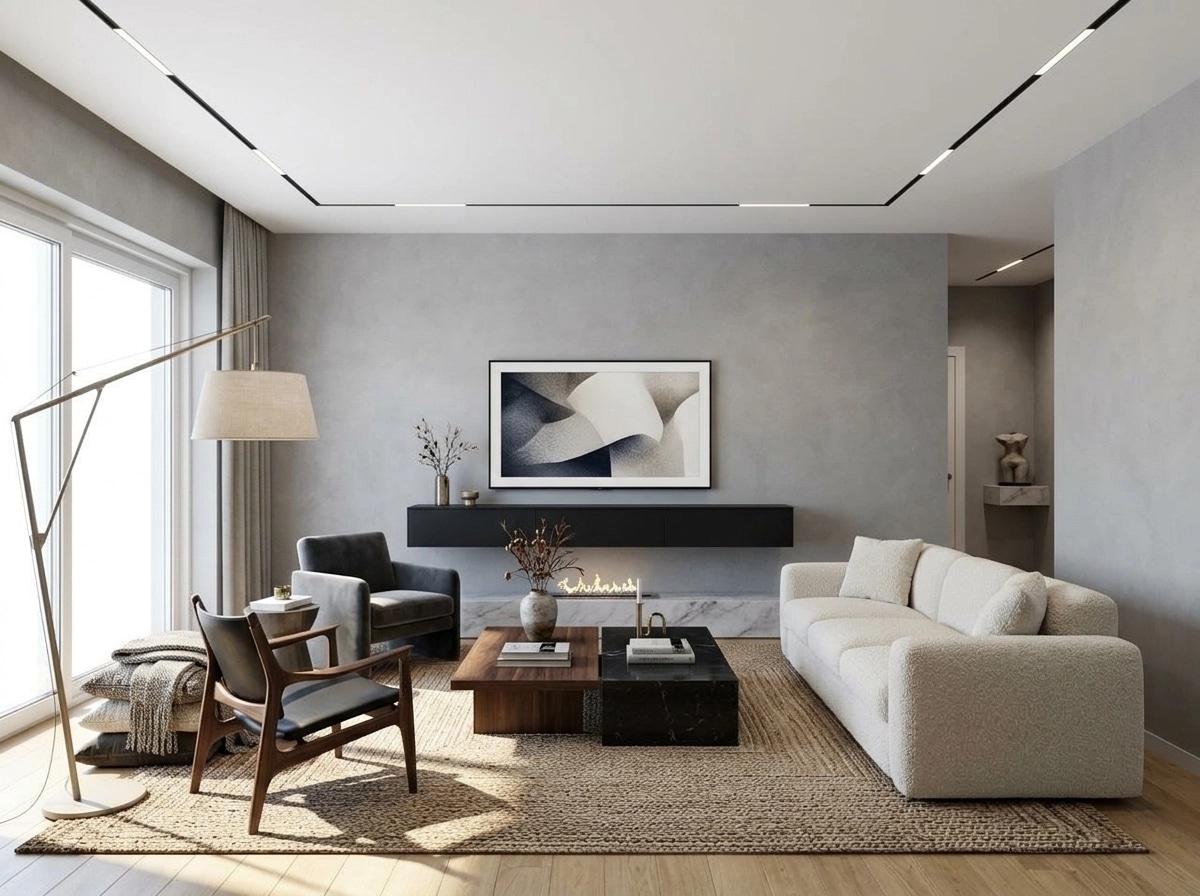 Interior design in Contemporary style — Living Room by GenRoom AI