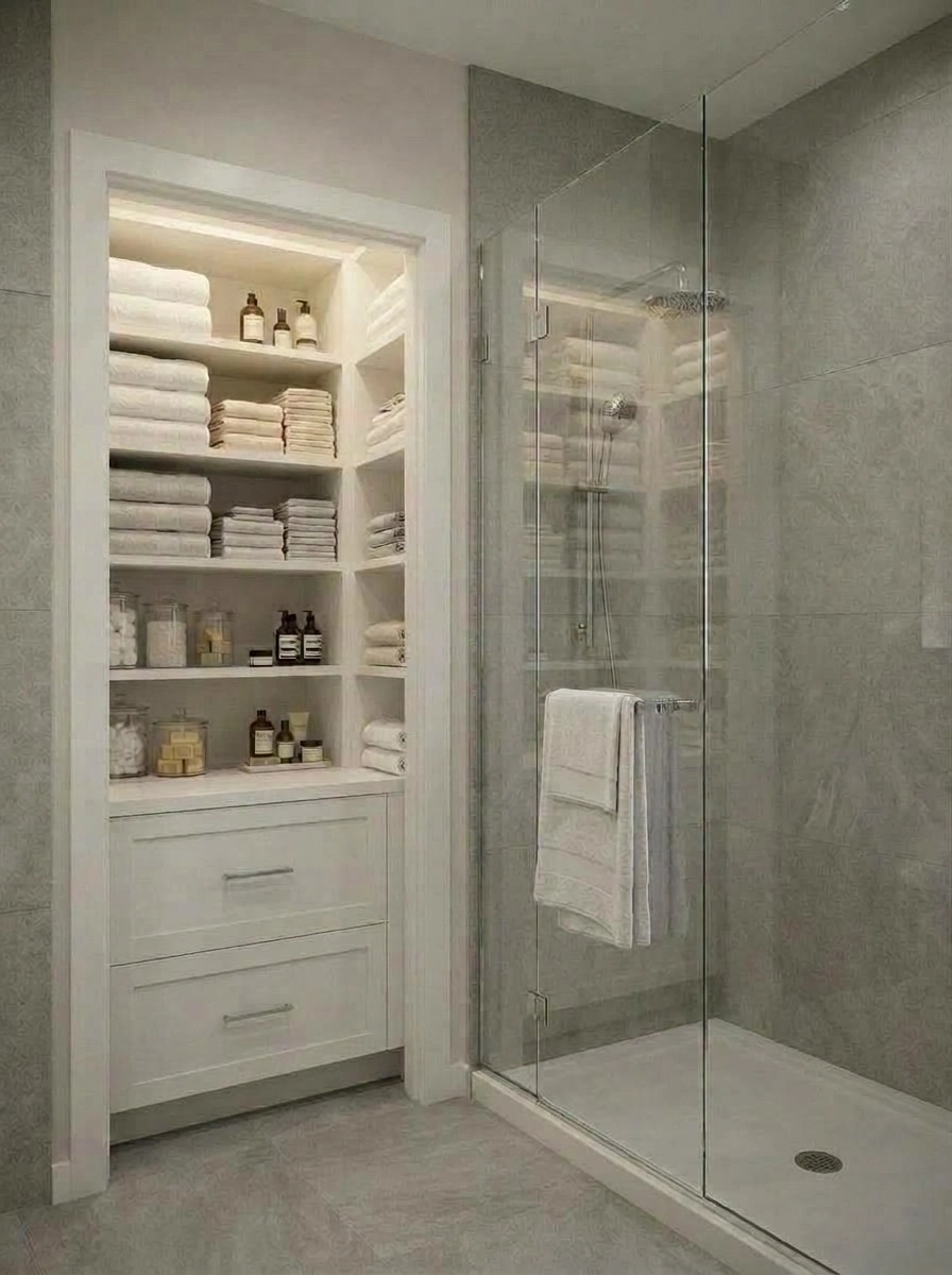 Bathroom interior in Contemporary style — photo by GenRoom AI
