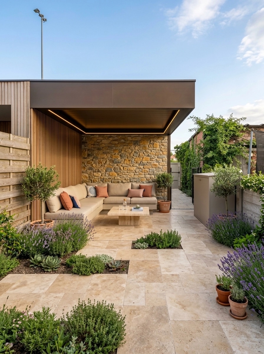 Landscape design in Mediterranean Yard style — Yard by GenRoom AI