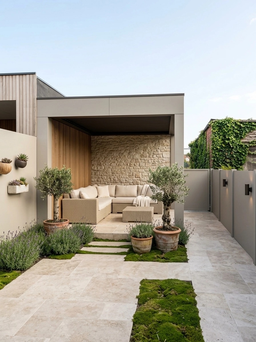 Landscape design in Scandinavian Garden style — Yard by GenRoom AI