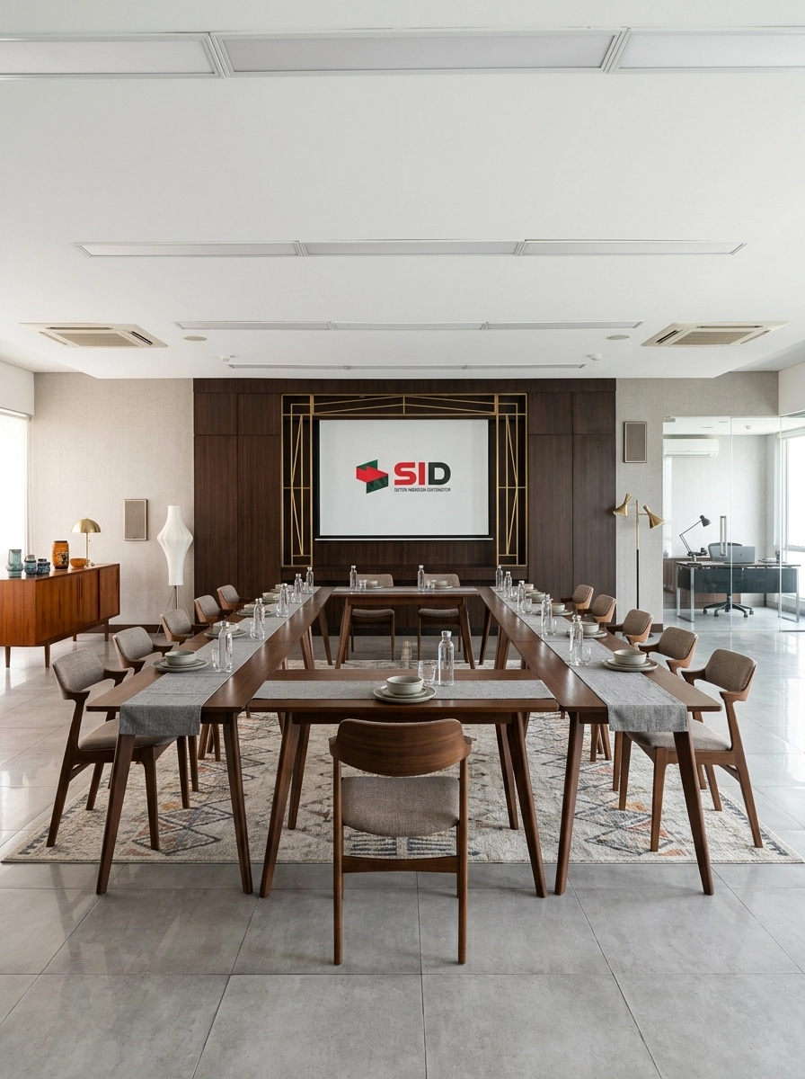 Design de interiores em estilo Mid-Century Modern — studio por GenRoom AI