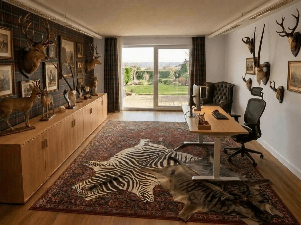 Design de interiores em estilo Maximalist — Escritório por GenRoom AI