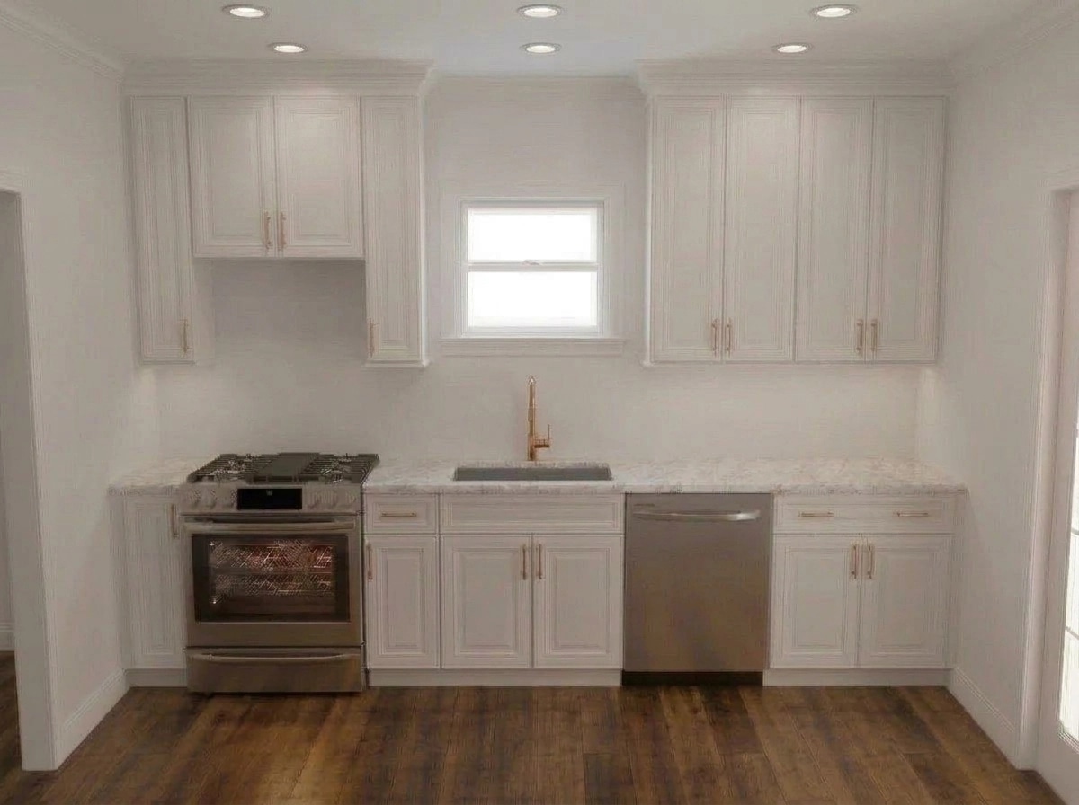 Kitchen interior in Transitional style — photo by GenRoom AI