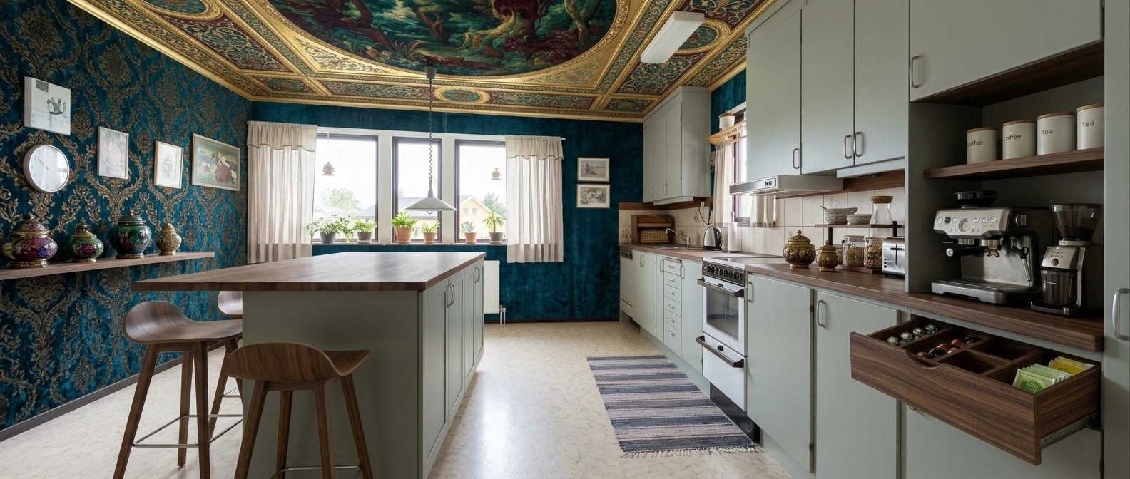Kitchen interior in no_style style — photo by GenRoom AI